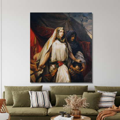 Giuditta Con La Testa Di Oloferne Johann Peter Krafft jpk28 quadro stampato su tela