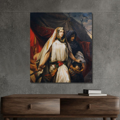 Giuditta Con La Testa Di Oloferne Johann Peter Krafft jpk28 quadro stampato su tela