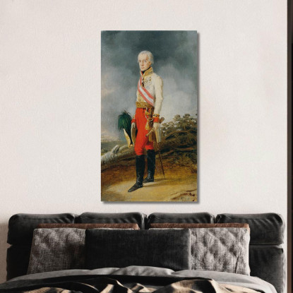 L'Imperatore Francesco I D'Austria Johann Peter Krafft jpk34 quadro stampato su tela