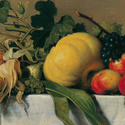 Natura Morta Con Frutta E Verdura Sul Panno Bianco Johann Peter Krafft jpk49 quadro stampato su tela