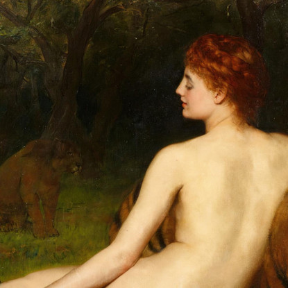 Circe John Collier jcl3 quadro stampato su tela