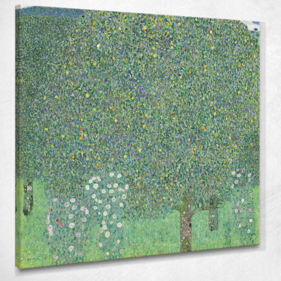 Rose Sotto Gli Alberi Gustav Klimt kg54 quadro stampato su tela