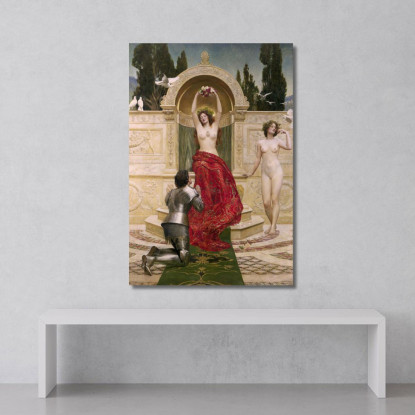 Tannhäuser Sul Venusberg John Collier jcl19 quadro stampato su tela