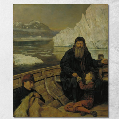 L'Ultimo Viaggio Di Henry Hudson John Collier jcl23 quadro stampato su tela