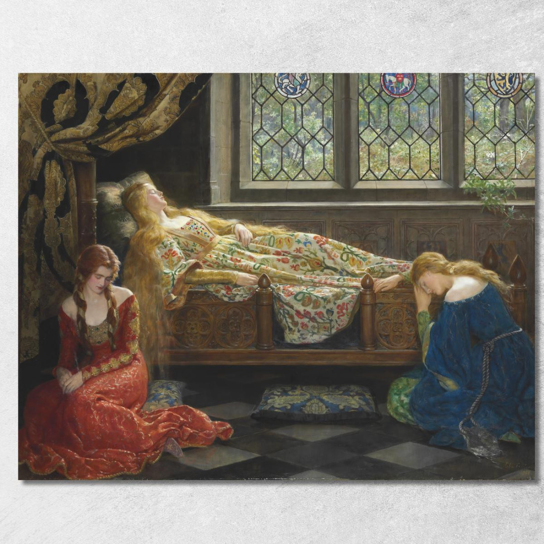 La Bella Addormentata John Collier jcl24 quadro stampato su tela La Bella Addormentata John Collier jcl24 quadro stampato su tela