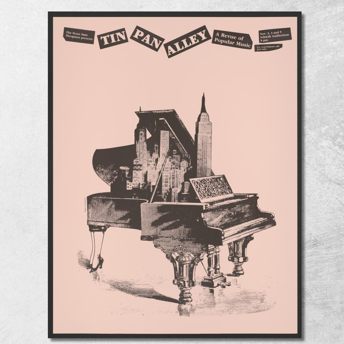 Tin Pan Alley Una Rivista Di Musica Popolare Lanny Sommese lsm27 quadro stampato su tela Tin Pan Alley Una Rivista Di Musica Popolare Lanny Sommese lsm27 quadro stampato su tela