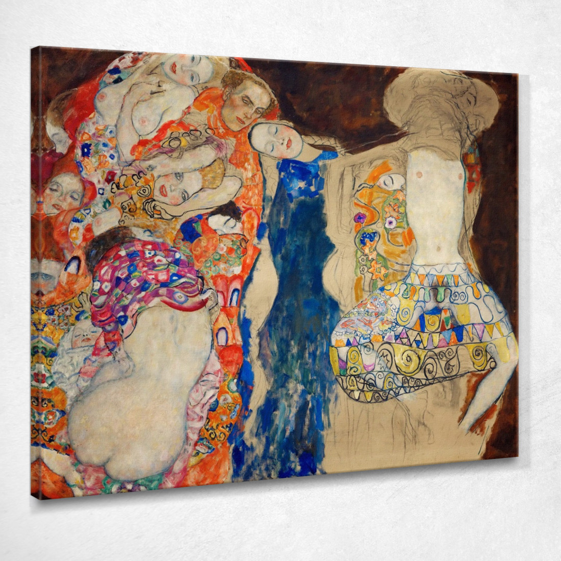 La Sposa Gustav Klimt kg59 quadro stampato su tela La Sposa Gustav Klimt kg59 quadro stampato su tela