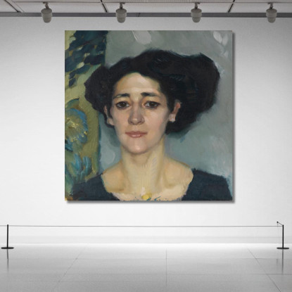 Ritratto Femminile Leo Putz lpz9 quadro stampato su tela