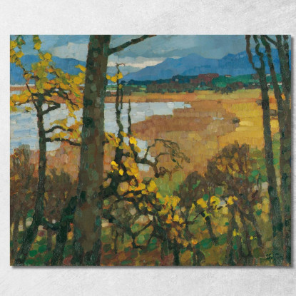 Autunno Sul Lago Chiemsee Leo Putz lpz19 quadro stampato su tela