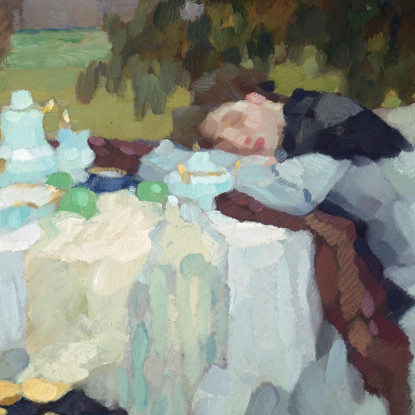 Tardo Autunno Leo Putz lpz32 quadro stampato su tela