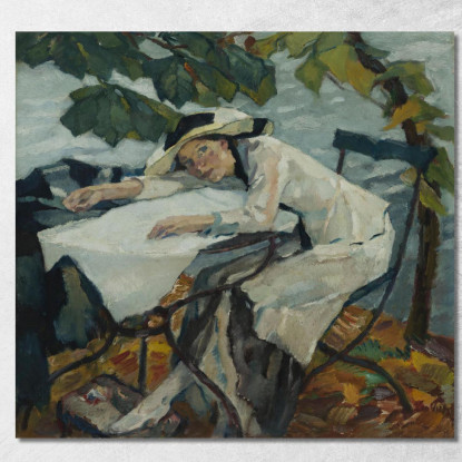 Estate Hartmannsberg Leo Putz lpz53 quadro stampato su tela