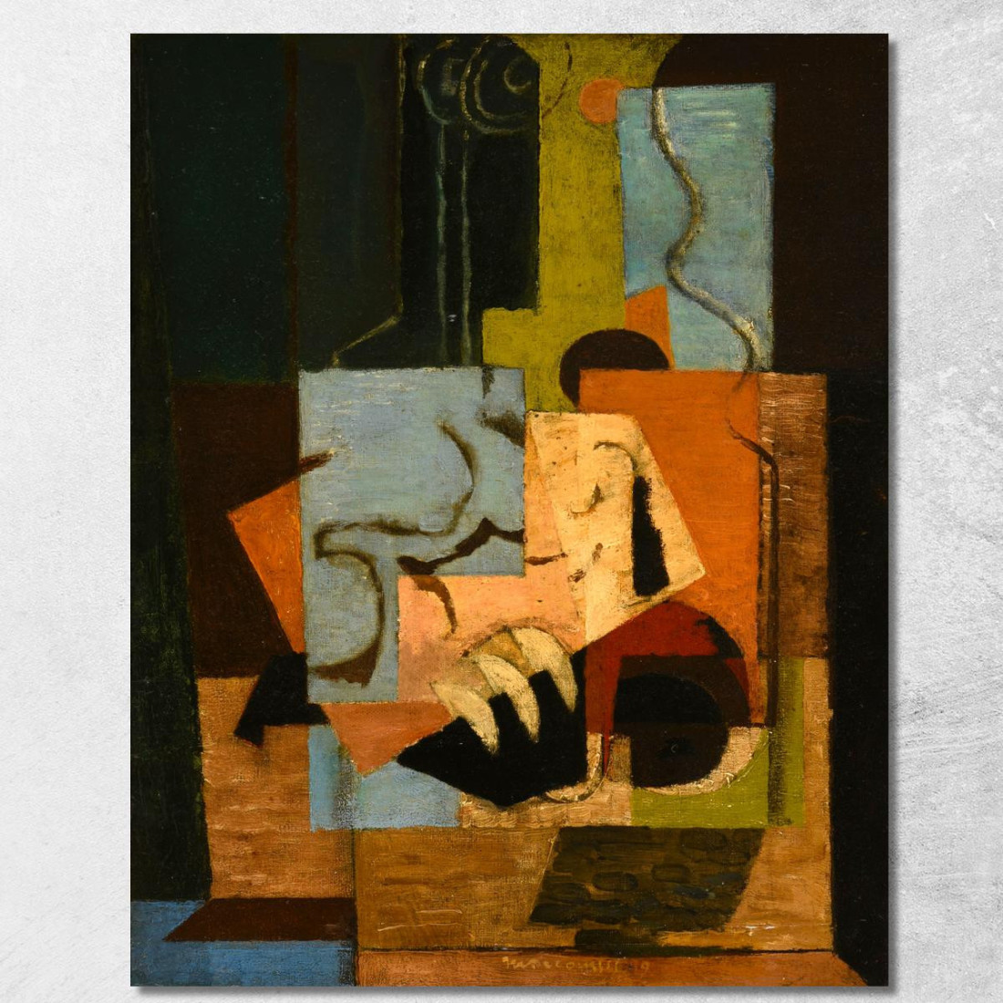 Composizione Louis Marcoussis lmr4 quadro stampato su tela Composizione Louis Marcoussis lmr4 quadro stampato su tela