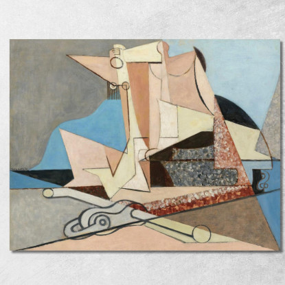 Figure E Ancoraggio Marino Louis Marcoussis lmr5 quadro stampato su tela