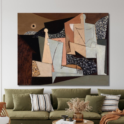 Figure Su Una Spiaggia Louis Marcoussis lmr6 quadro stampato su tela