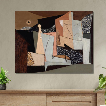 Figure Su Una Spiaggia Louis Marcoussis lmr6 quadro stampato su tela