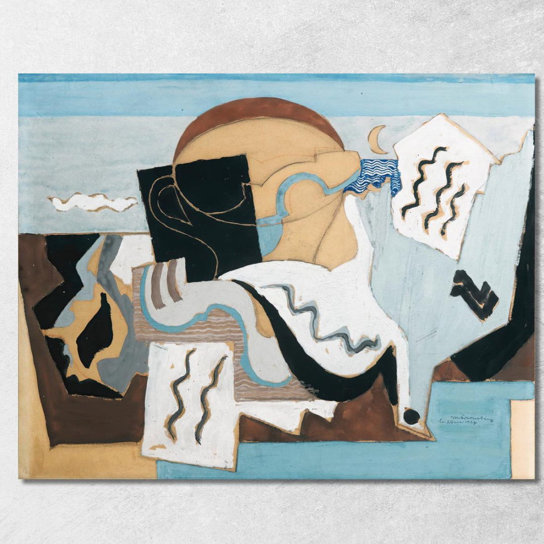 La Colomba Pugnalata Louis Marcoussis lmr12 quadro stampato su tela La Colomba Pugnalata Louis Marcoussis lmr12 quadro stampato su tela