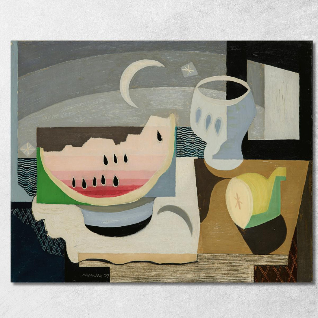 La Fetta Di Anguria Louis Marcoussis lmr14 quadro stampato su tela La Fetta Di Anguria Louis Marcoussis lmr14 quadro stampato su tela