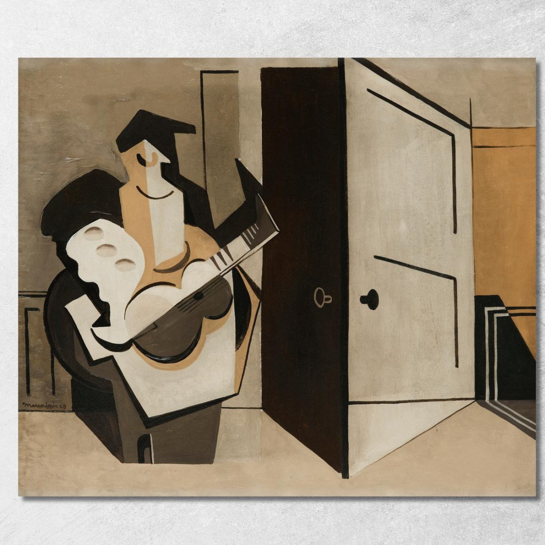 Musicista In Un Interno Louis Marcoussis lmr17 quadro stampato su tela