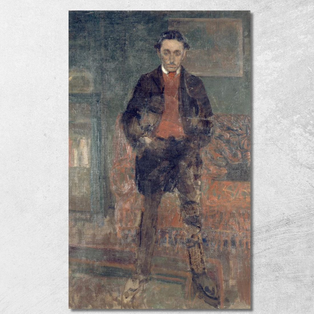 Roland Dorgelès 1886-1973 Romanziere Louis Marcoussis lmr34 quadro stampato su tela Roland Dorgelès 1886-1973 Romanziere Louis Marcoussis lmr34 quadro stampato su tela