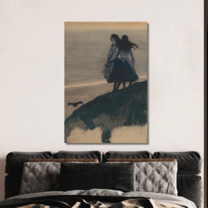 Ragazze Su Una Duna Léon Spilliaert lsp49 quadro stampato su tela