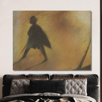 La Fine Di Una Bella Figura Di Giorno In Controluce Léon Spilliaert lsp53 quadro stampato su tela