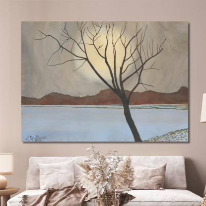 Paesaggio Con Albero In Primo Piano Léon Spilliaert lsp65 quadro stampato su tela