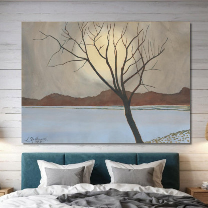 Paesaggio Con Albero In Primo Piano Léon Spilliaert lsp65 quadro stampato su tela