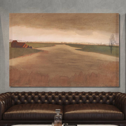 Paesaggio Keignaertkreek A Zandvoorde Léon Spilliaert lsp70 quadro stampato su tela