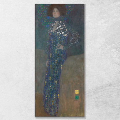 Ritratto Di Emilie Flöge Gustav Klimt kg84 quadro stampato su tela