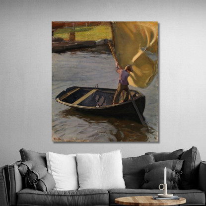 Ragazzo E Vela Magnus Enckell mek9 quadro stampato su tela