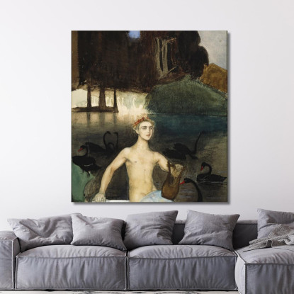 Fantasia Magnus Enckell mek16 quadro stampato su tela