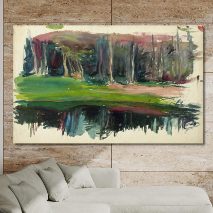 Paesaggio 3 Magnus Enckell mek30 quadro stampato su tela