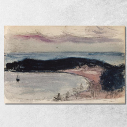 Vista Sul Mare E Progetto Di Lahti Puokama Magnus Enckell mek42 quadro stampato su tela