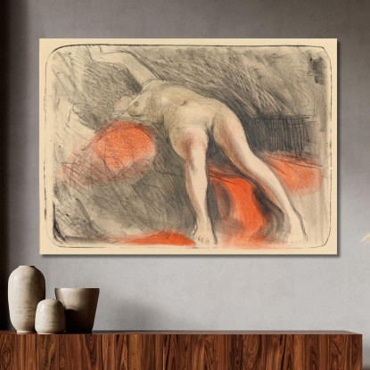 Nudo Sdraiato Magnus Enckell mek61 quadro stampato su tela