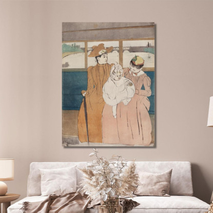 Nell'Autobus Mary Cassatt mcs24 quadro stampato su tela