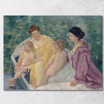 Il Bagno Mary Cassatt mcs26 quadro stampato su tela