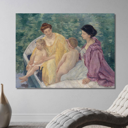 Il Bagno Mary Cassatt mcs26 quadro stampato su tela