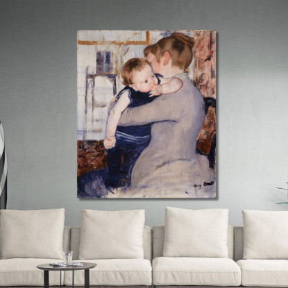 Madre E Figlio 2 Mary Cassatt mcs31 quadro stampato su tela