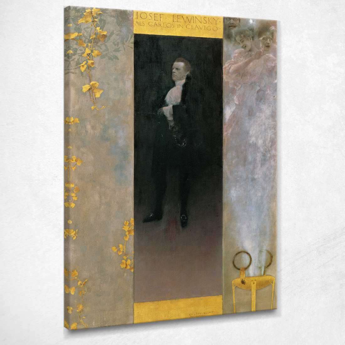 Josef Lewinsky Come Carlos In Clavigo Gustav Klimt kg100 quadro stampato su tela Josef Lewinsky Come Carlos In Clavigo Gustav Klimt kg100 quadro stampato su tela