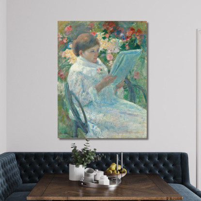 Su Un Balcone Mary Cassatt mcs36 quadro stampato su tela