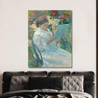 Su Un Balcone Mary Cassatt mcs36 quadro stampato su tela