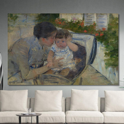 Susan Conforta Il Bambino Mary Cassatt mcs46 quadro stampato su tela