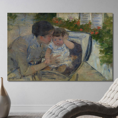 Susan Conforta Il Bambino Mary Cassatt mcs46 quadro stampato su tela