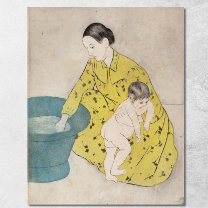 Il Bagno Mary Cassatt mcs49 quadro stampato su tela