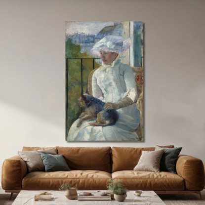 Ragazza Alla Finestra Mary Cassatt mcs67 quadro stampato su tela