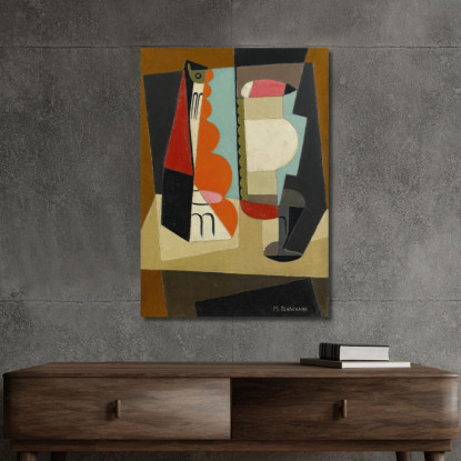 Natura Morta Cubista María Blanchard mbl8 quadro stampato su tela