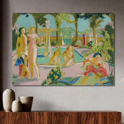 Schizzo Dei Giardini Di Armide Maurice Denis mdn36 quadro stampato su tela