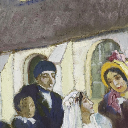 La Prima Comunione Di Lopoldine Fourqueux Maurice Denis mdn38 quadro stampato su tela