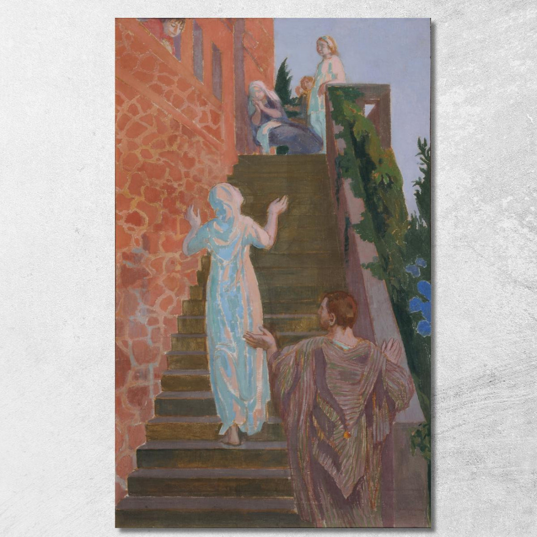 Visitazione Alla Scala Del Silencio' Maurice Denis mdn64 quadro stampato su tela