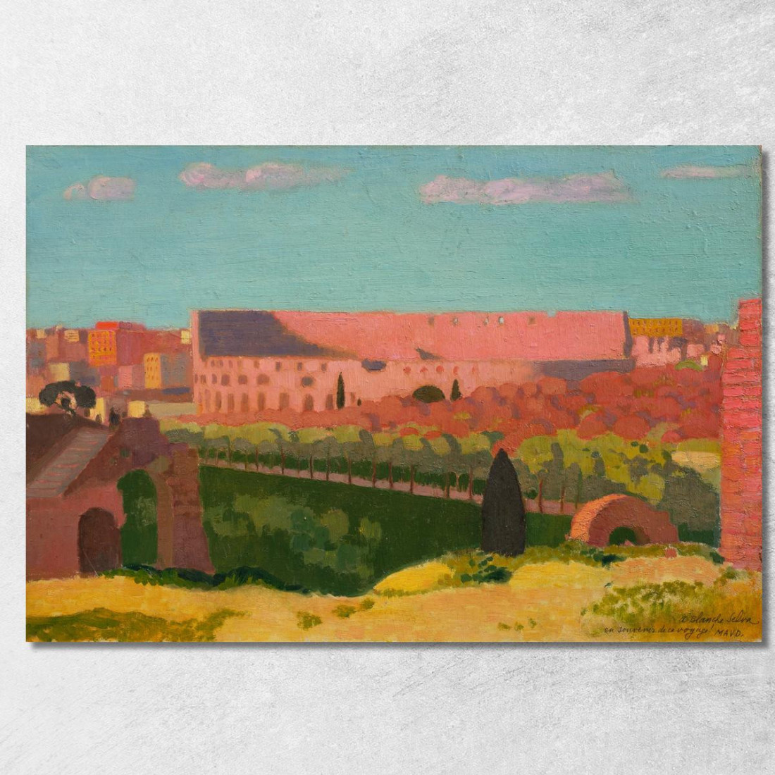 Veduta Del Colosseo Maurice Denis mdn67 quadro stampato su tela Veduta Del Colosseo Maurice Denis mdn67 quadro stampato su tela